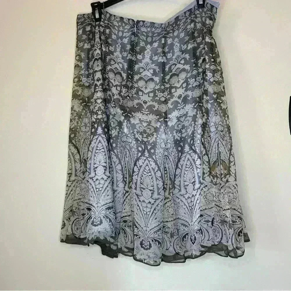 Tahari Paisley Skirt Size 10